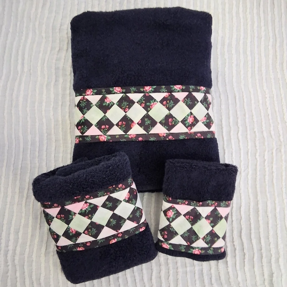 Vintage Towel Set 3 Pieces Fieldcrest Royal Velvet